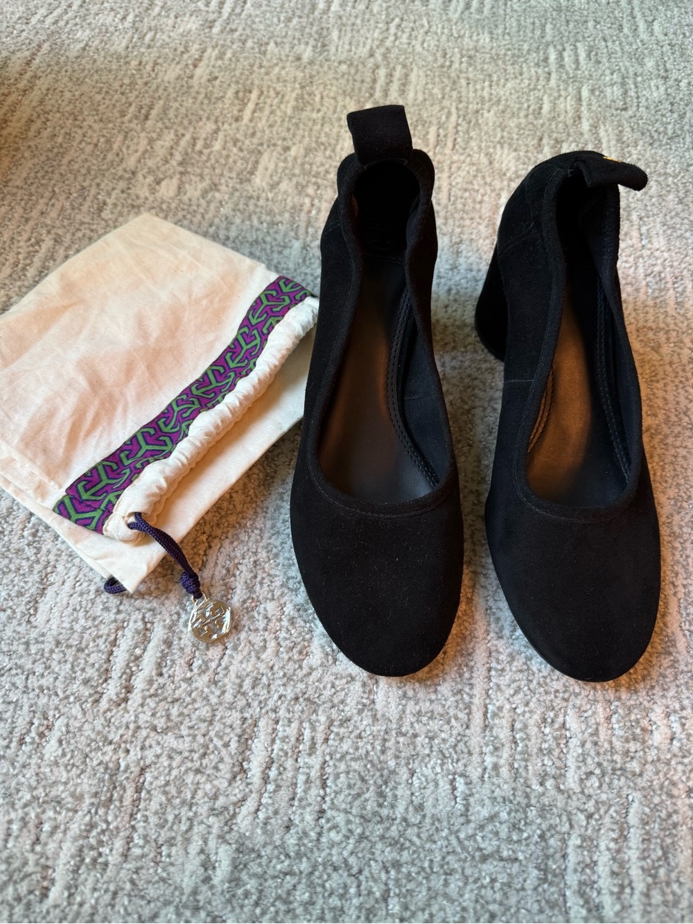 Tory Burch Therese 65mm Suede Pump